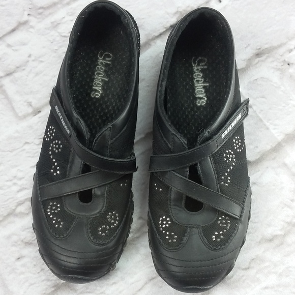 skechers mary janes with rhinestones